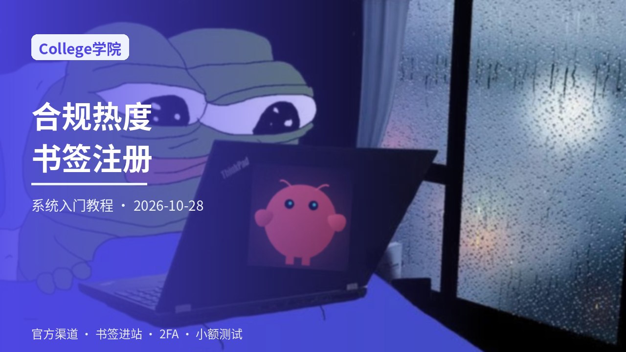 零基础书签进站注册总览